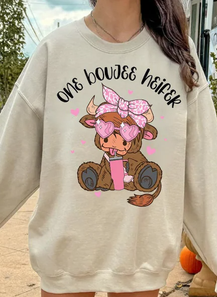 One Boujee Heifer Sitting