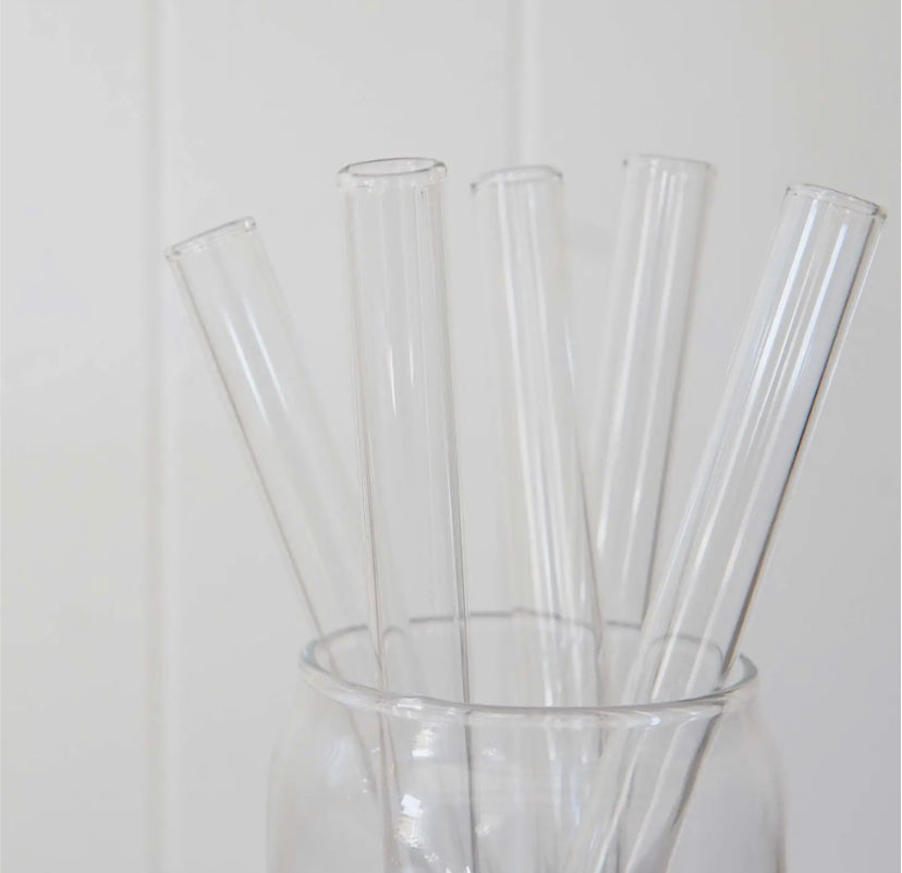 Wide Straight Glass Straws