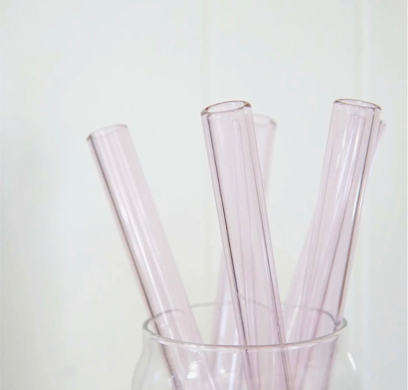 Wide Straight Glass Straws